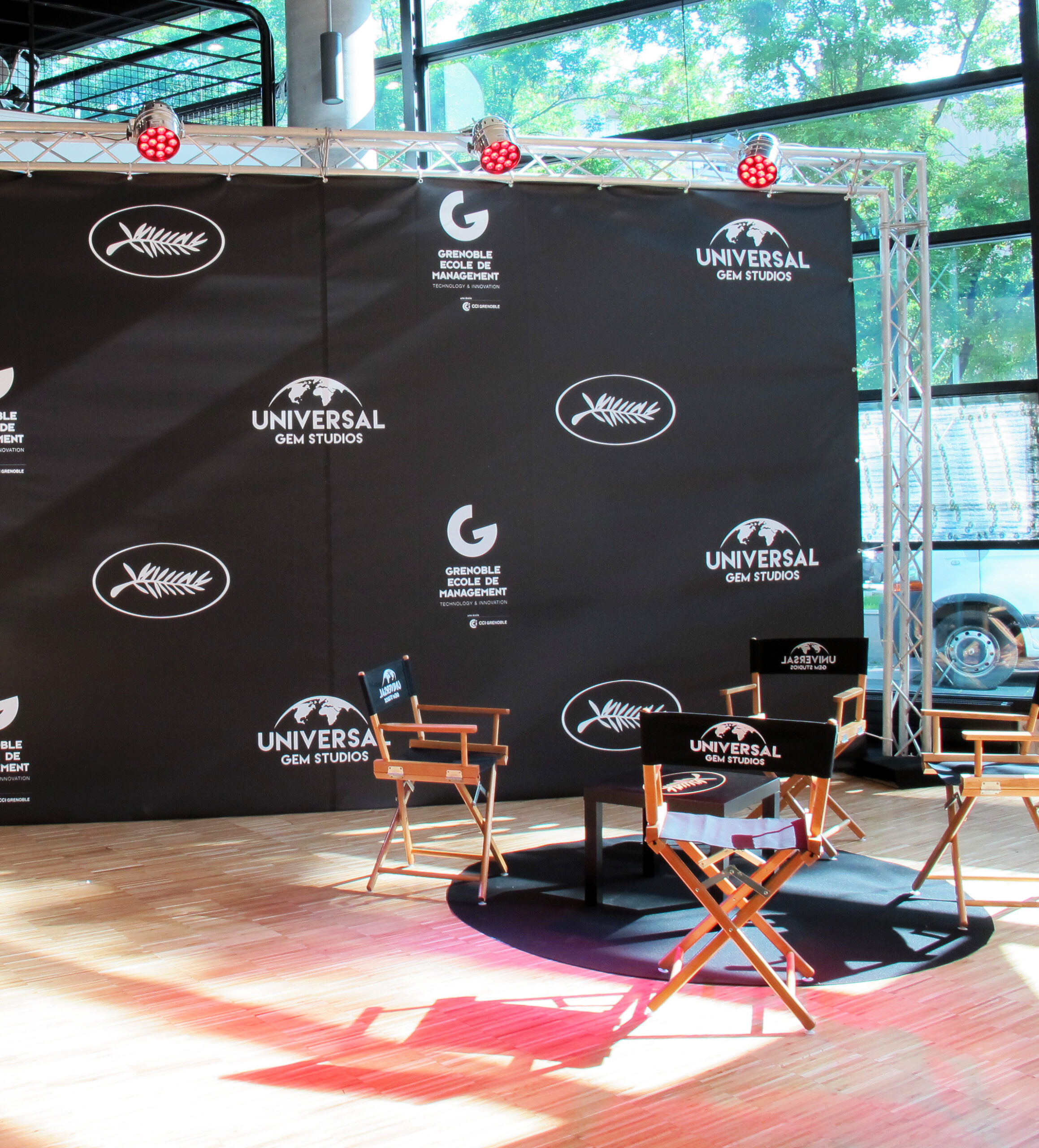 Structure bâche tendu pourles concours d'entrée de GEM