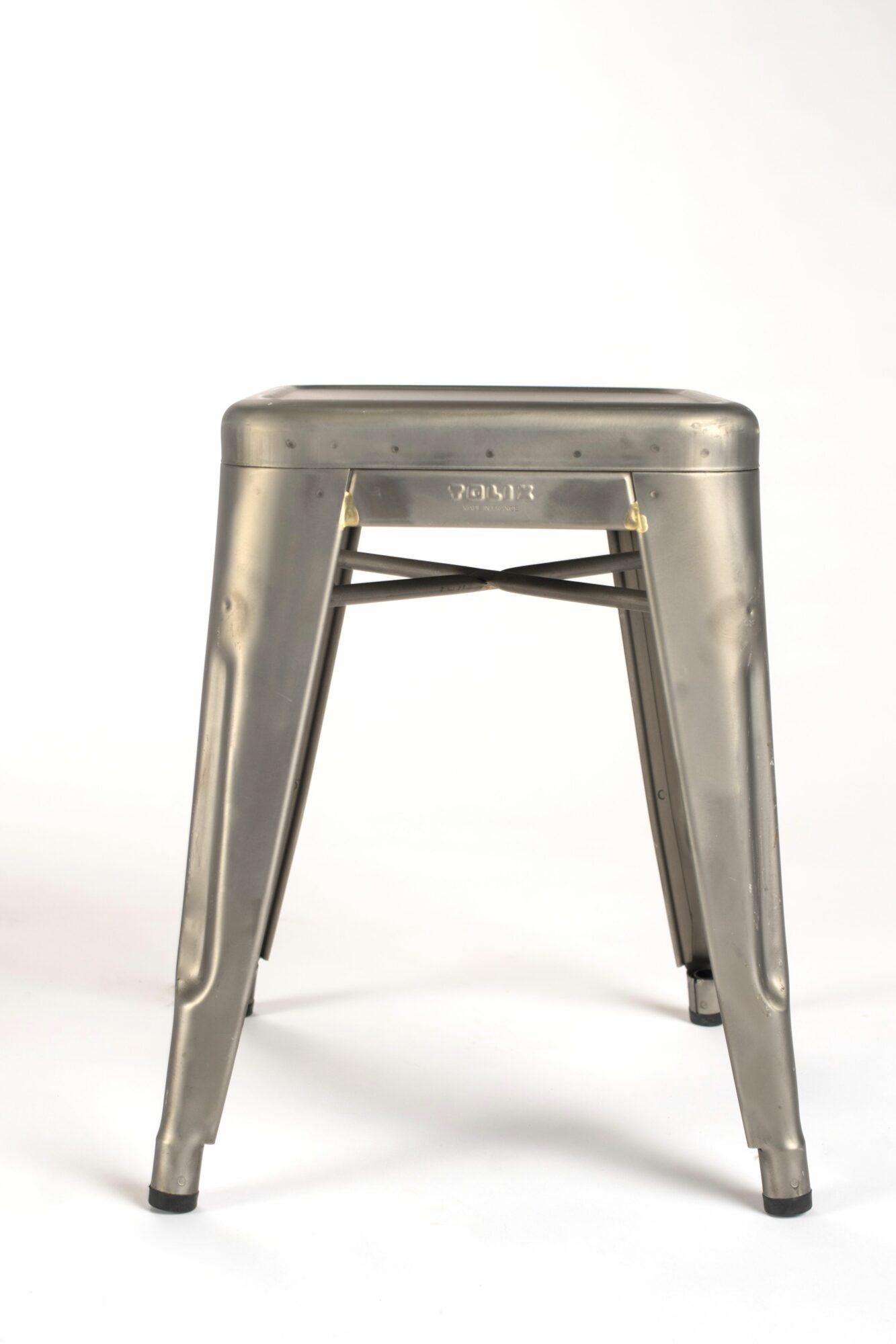 tabouret bas Tolix Gris mat brut