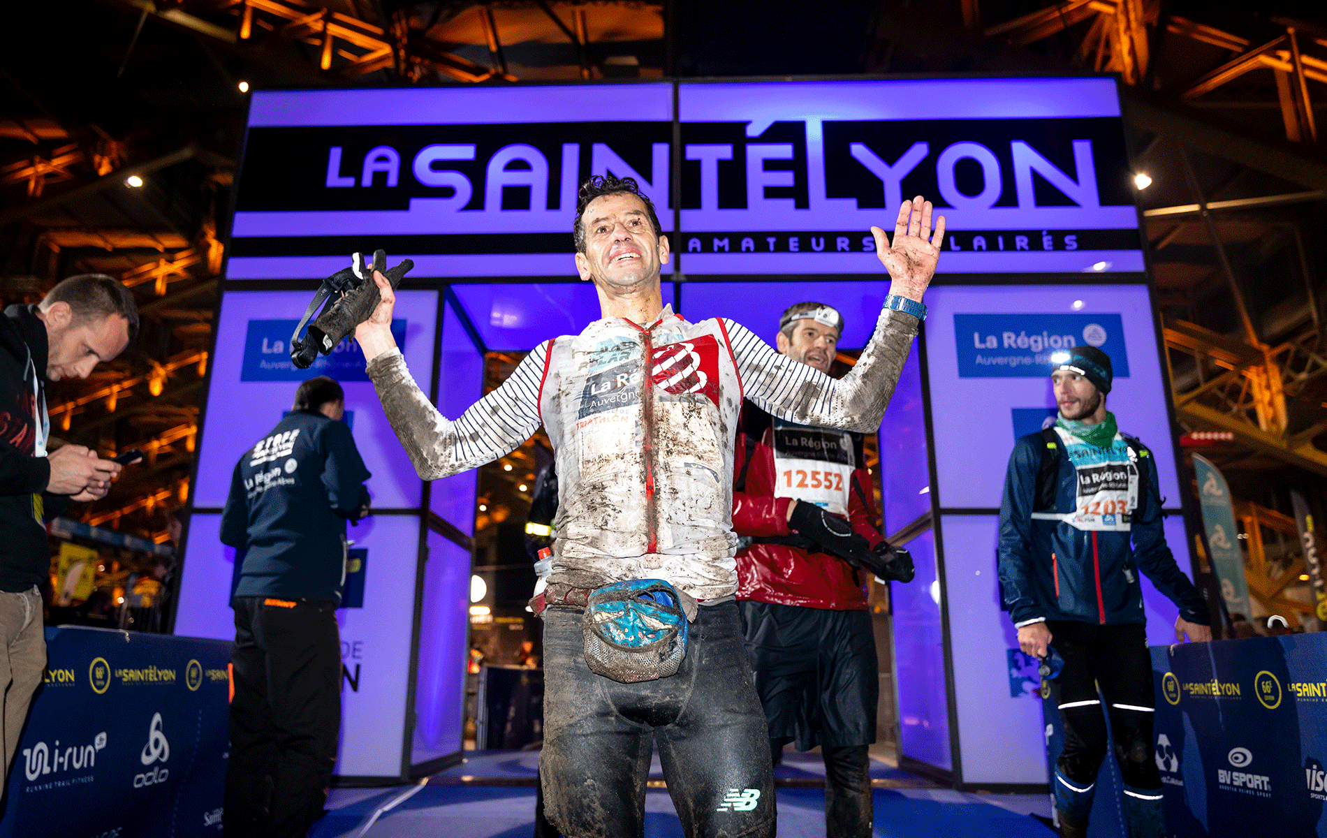 Arrivé de la course sou l'arche