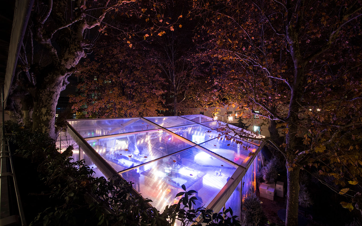 Chapiteau crital pour réception organisée par Théra Conseil