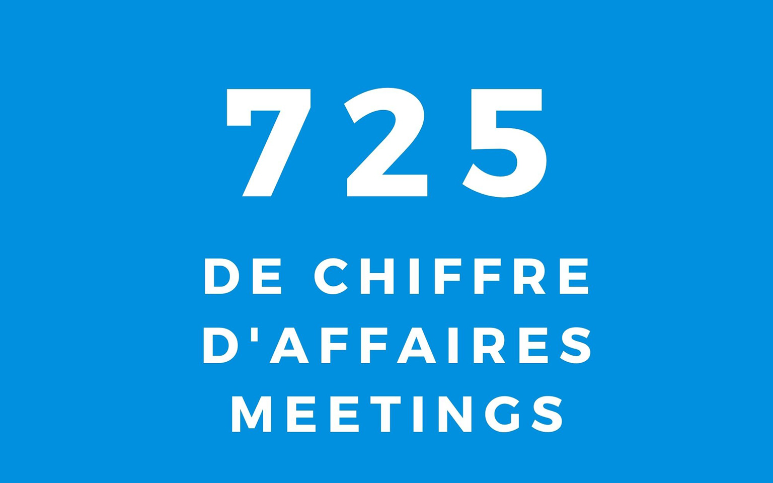 Chiffre d'affaire à Meetings pour newsletter Tous nos vœux pour 2022