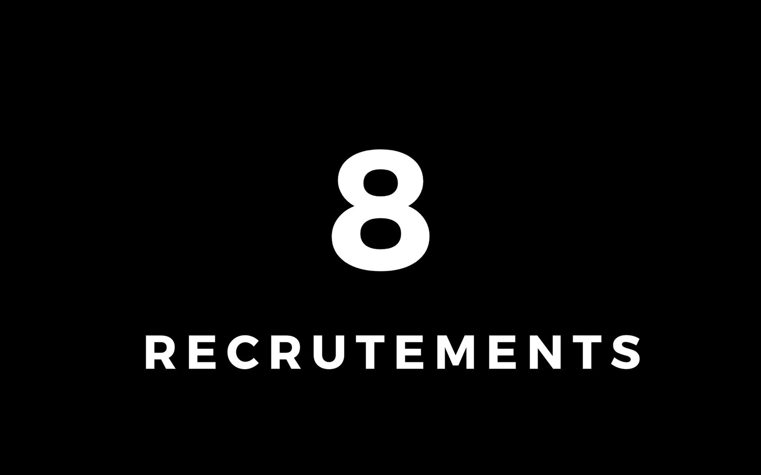 Nombre de recrutement à Meetings pour newsletter Tous nos vœux pour 2022