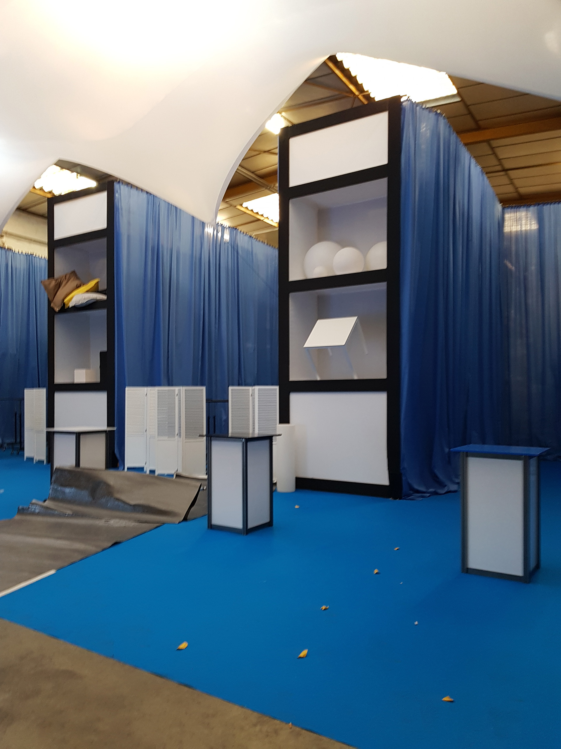 Transformation de l'atelier pour la soirée de Meetings