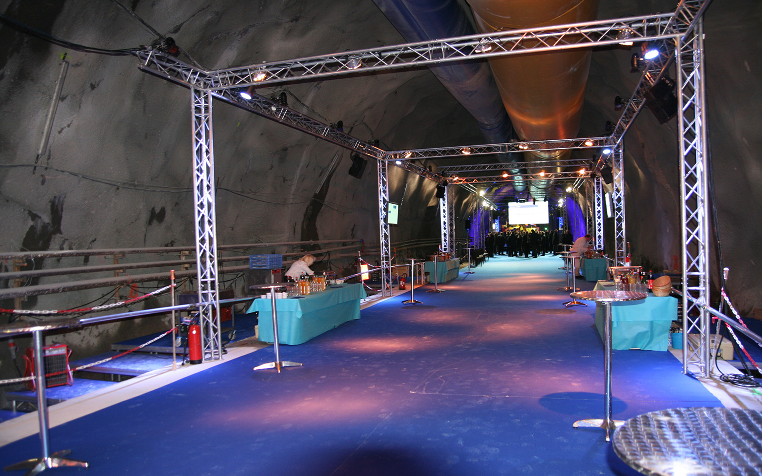 Digiplay a organisé un évènement dans un tunnel en construction