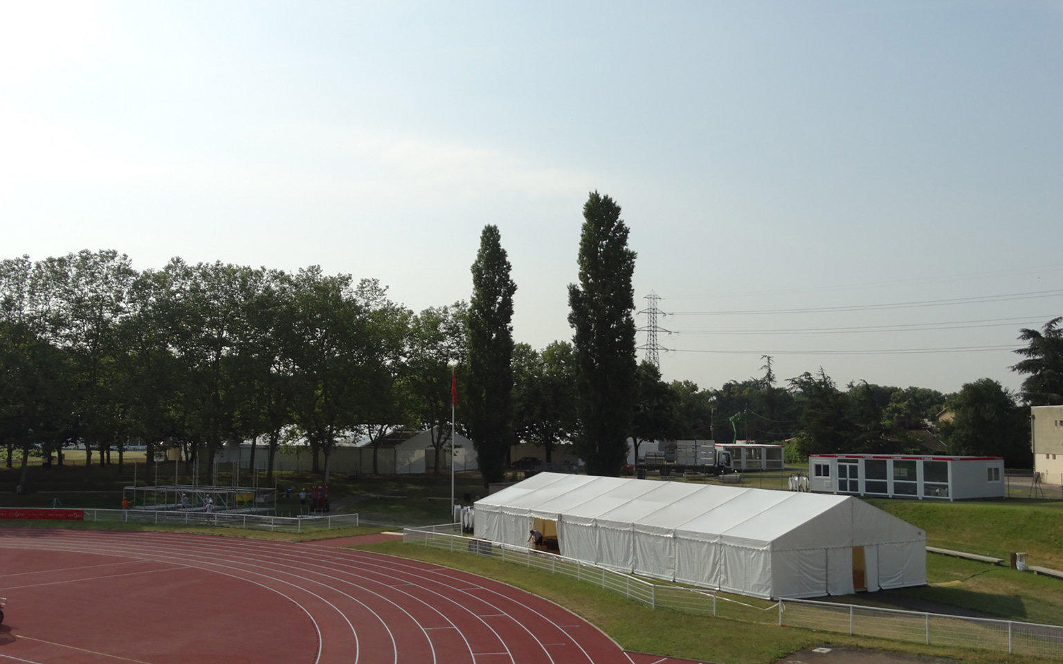 Vue panoramique des championnats du Monde athlétisme handisport