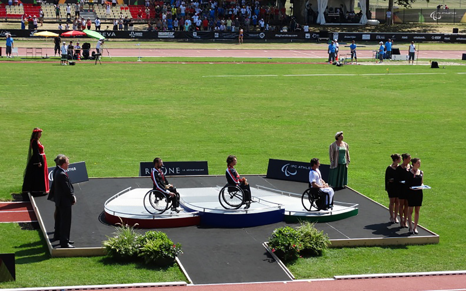 Remise de médaille des championnats du Monde athlétisme handisport