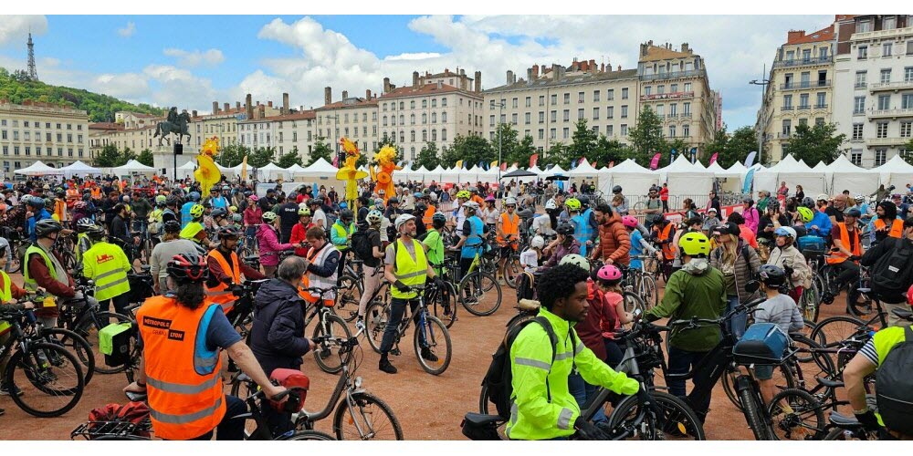 place Bellecour convergence vélo