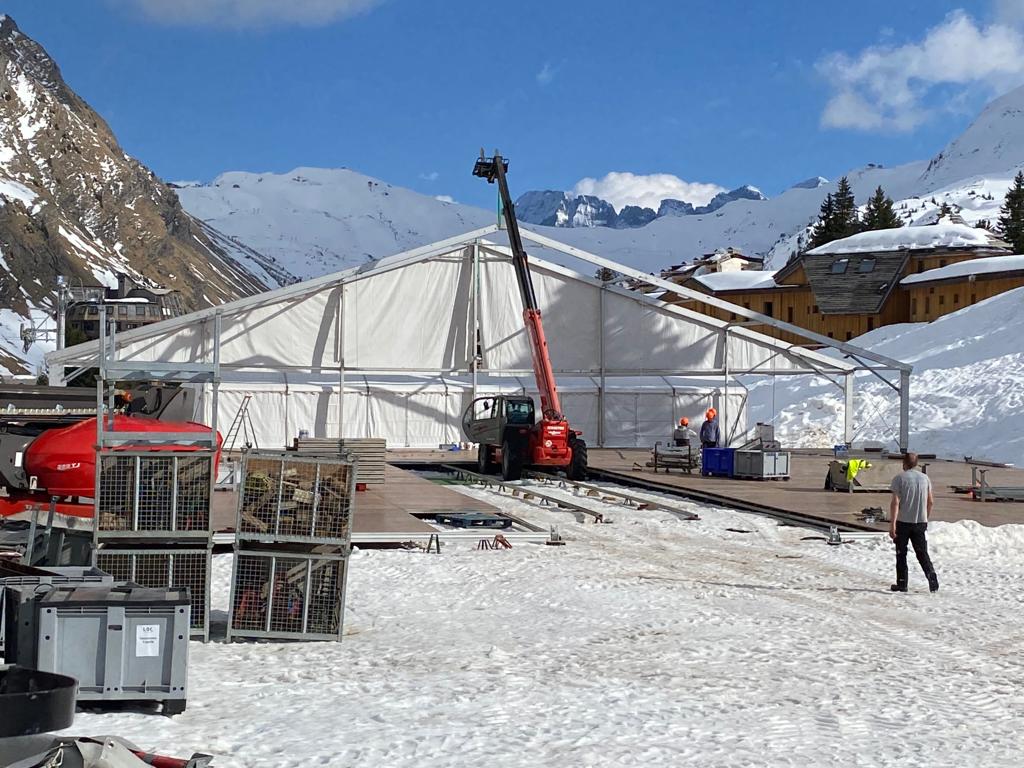 Challenge ESF AVORIAZ - location de chapiteaux - Groupe Meetings