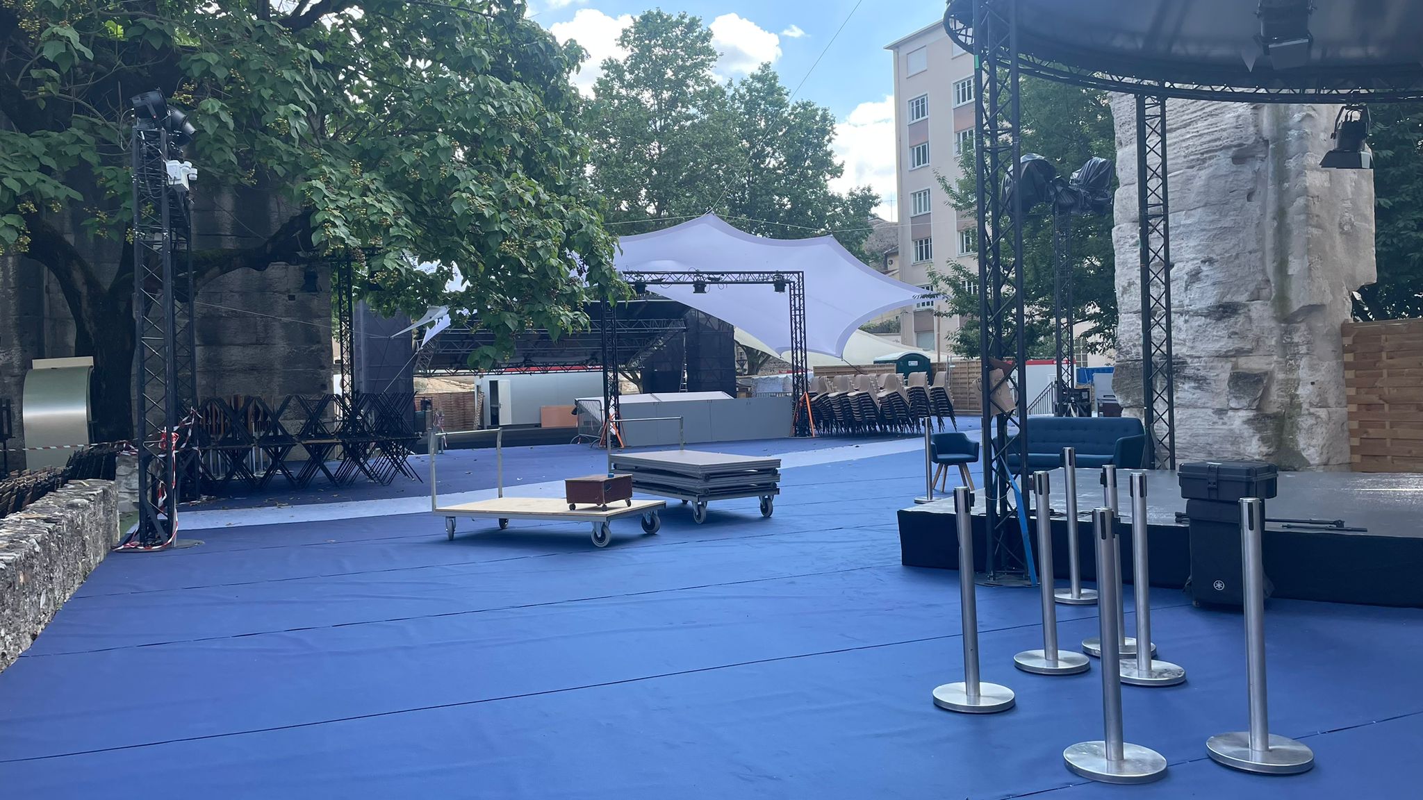 Jazz à Vienne - espace Cybèle - 1000m² moquette