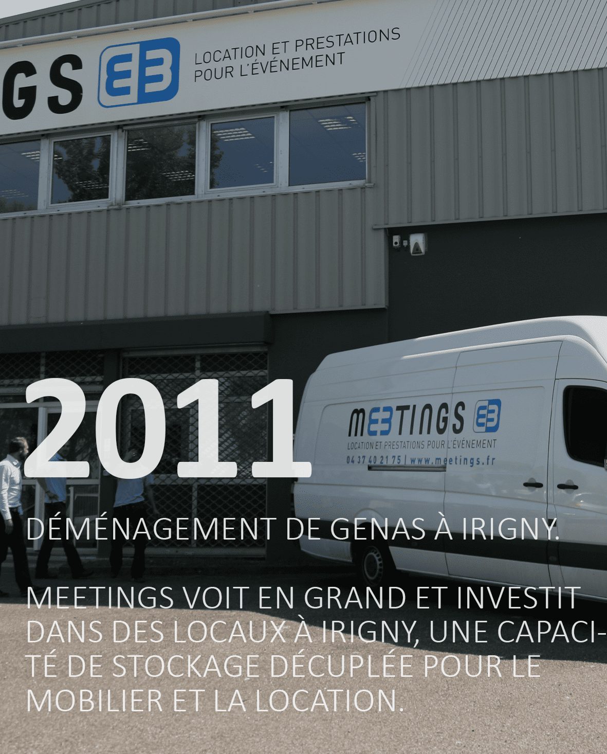 Déménagement de Genas à Irigny. Meetings voit en grand et inve